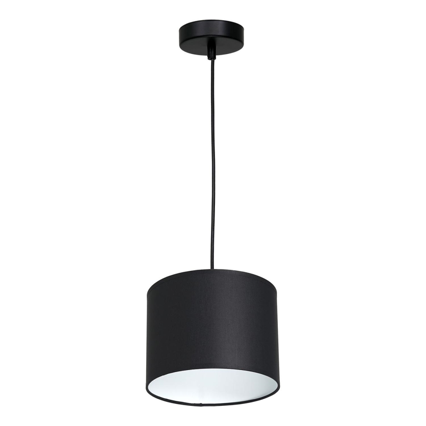 Candelabro suspenso ARDEN 1xE27/60W/230V diâmetro 18 cm preto/branco
