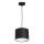 Candelabro suspenso ARDEN 1xE27/60W/230V diâmetro 18 cm preto/branco