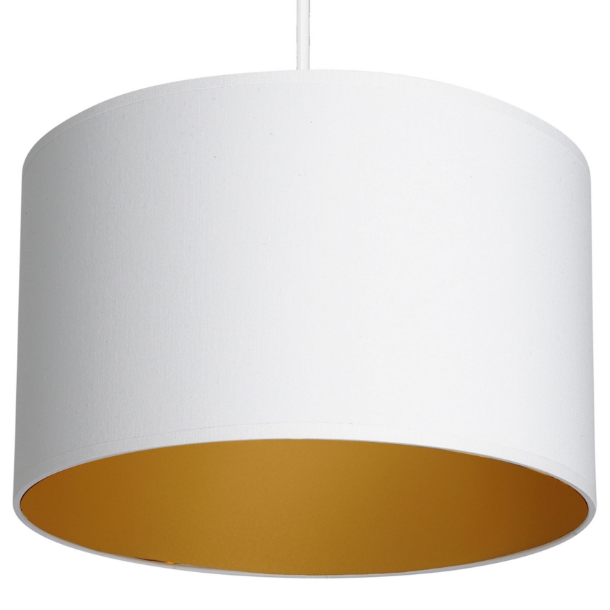 Candelabro suspenso ARDEN 1xE27/60W/230V diâmetro 25 cm branco/dourado