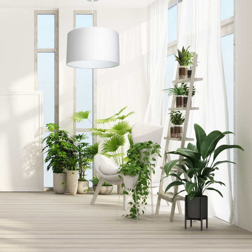 Candelabro suspenso ARDEN 1xE27/60W/230V diâmetro 40 cm branco