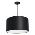Candelabro suspenso ARDEN 1xE27/60W/230V diâmetro 40 cm preto/branco