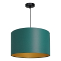 Candelabro suspenso ARDEN 1xE27/60W/230V diâmetro 40 cm verde/dourado