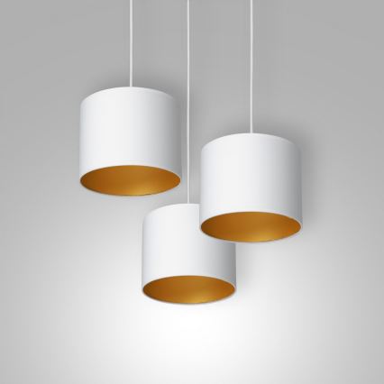 Candelabro suspenso ARDEN 3xE27/60W/230V branco/dourado