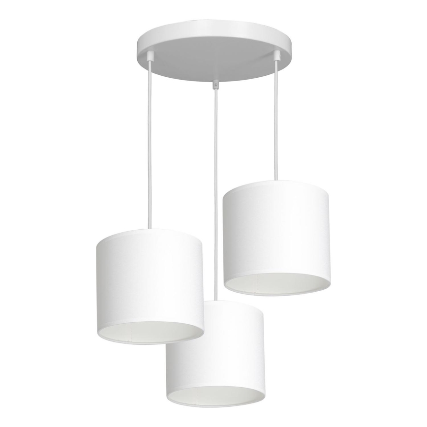 Candelabro suspenso ARDEN 3xE27/60W/230V branco