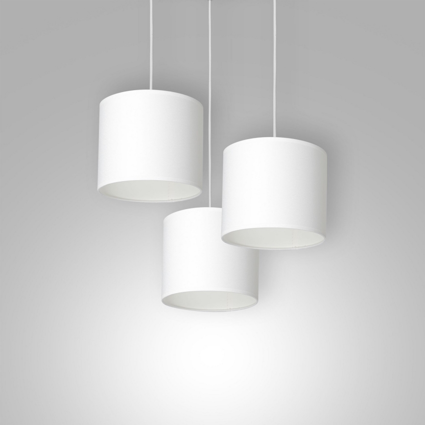 Candelabro suspenso ARDEN 3xE27/60W/230V branco