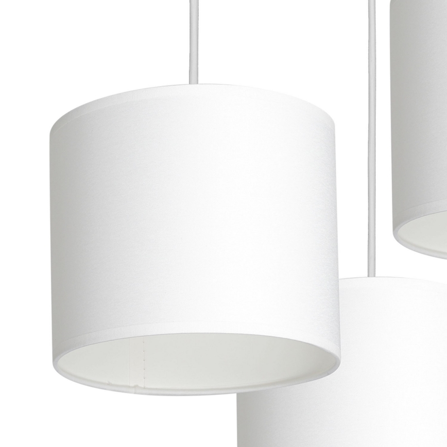 Candelabro suspenso ARDEN 3xE27/60W/230V branco