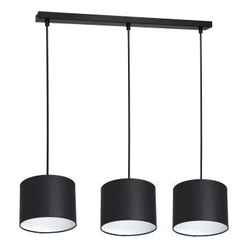Candelabro suspenso ARDEN 3xE27/60W/230V preto/branco