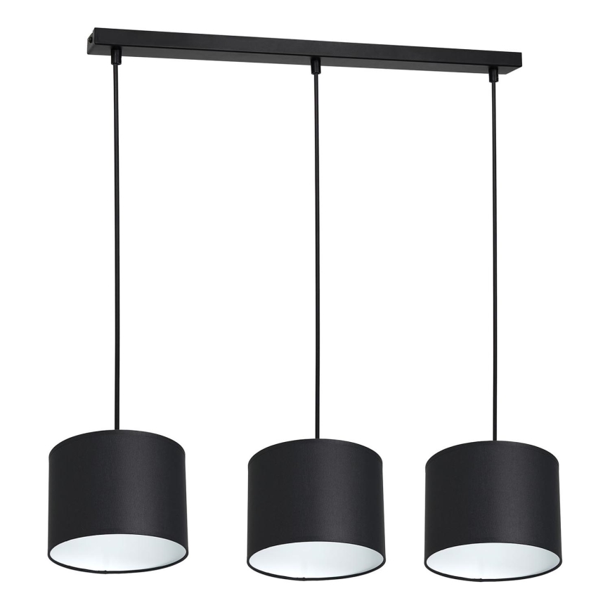 Candelabro suspenso ARDEN 3xE27/60W/230V preto/branco