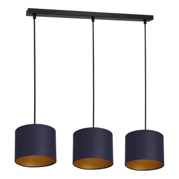 Candelabro suspenso ARDEN 3xE27/60W/230V roxo/dourado