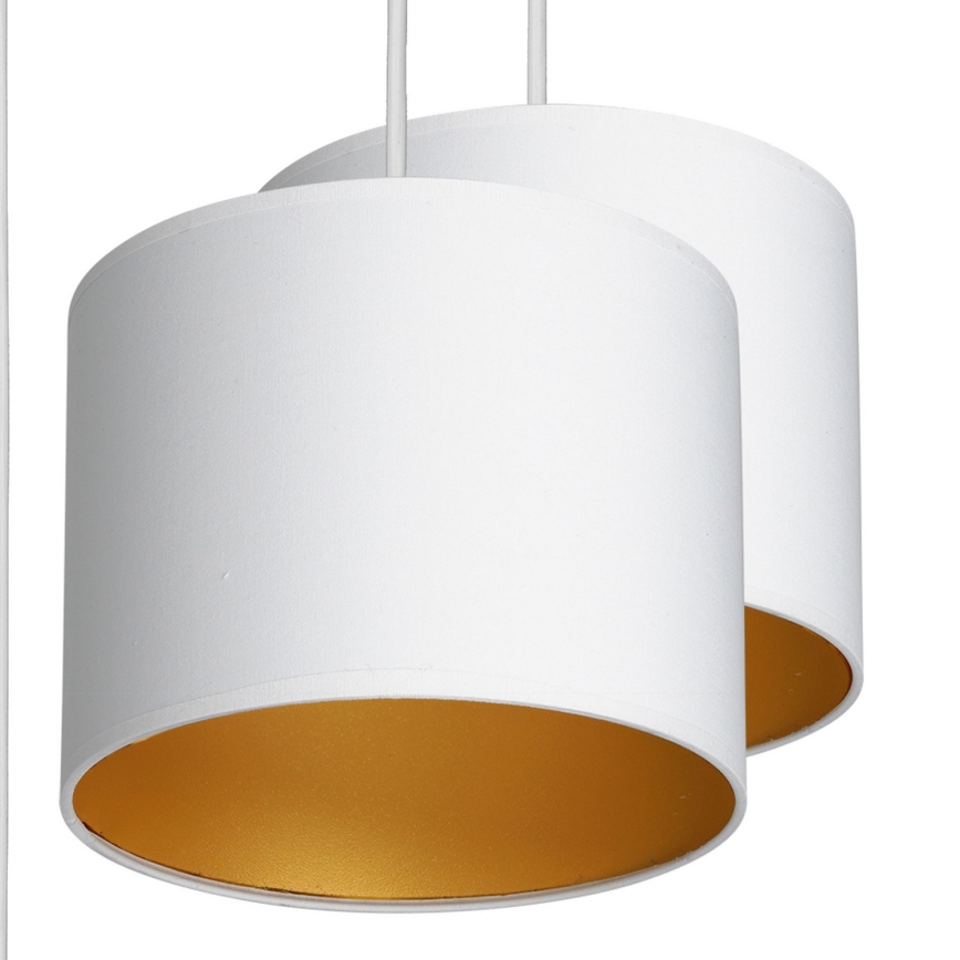 Candelabro suspenso ARDEN 5xE27/60W/230V branco/dourado