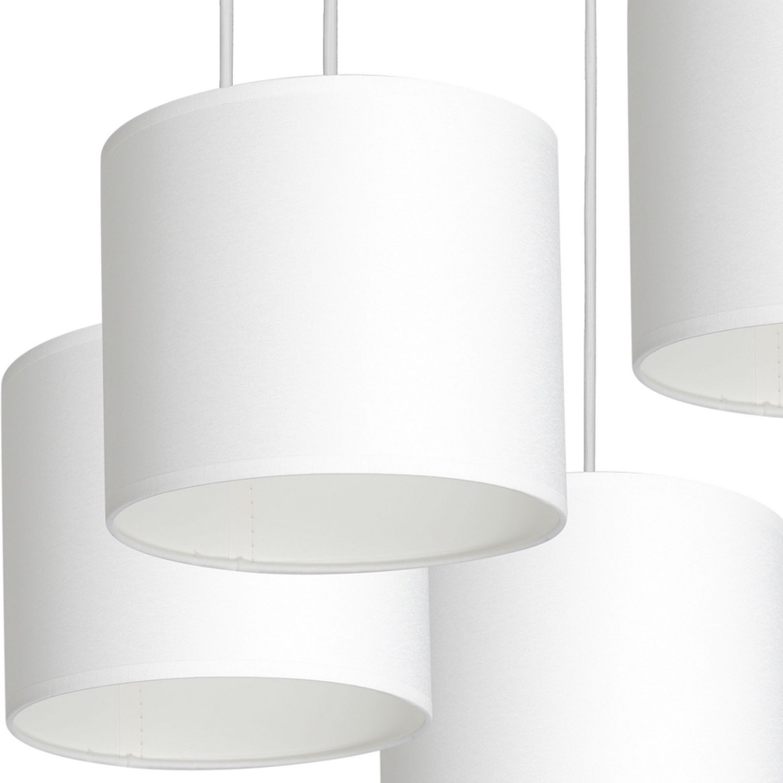 Candelabro suspenso ARDEN 5xE27/60W/230V branco