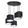 Candelabro suspenso ARDEN 5xE27/60W/230V preto/branco