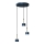 Candelabro suspenso ARENA 3xGX53/11W/230V azul/dourado