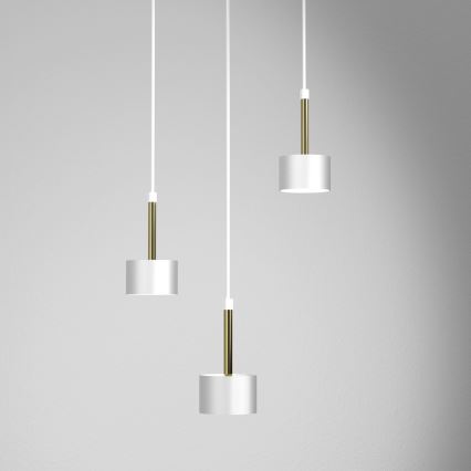 Candelabro suspenso ARENA 3xGX53/11W/230V branco/dourado