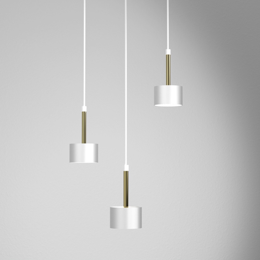 Candelabro suspenso ARENA 3xGX53/11W/230V branco/dourado
