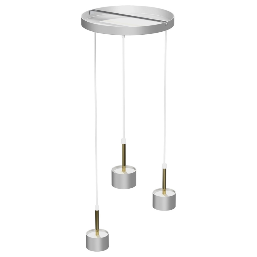 Candelabro suspenso ARENA 3xGX53/11W/230V branco/dourado