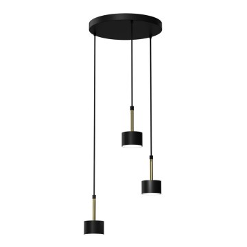 Candelabro suspenso ARENA 3xGX53/11W/230V preto/dourado