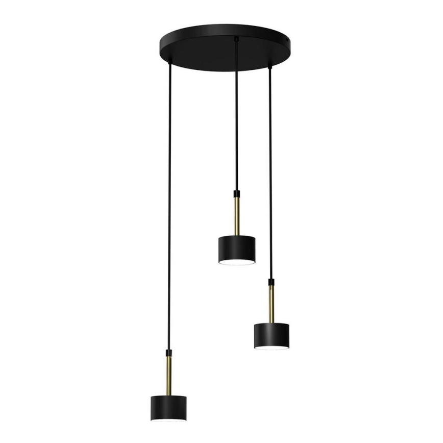 Candelabro suspenso ARENA 3xGX53/11W/230V preto/dourado