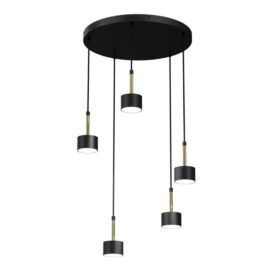 Candelabro suspenso ARENA 5xGX53/11W/230V preto/dourado
