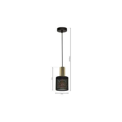 Candelabro suspenso ARES 1xE27/60W/230V