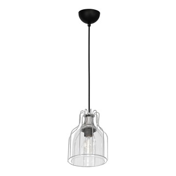 Candelabro suspenso ARIA 1xE27/60W/230V prateado