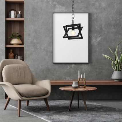Candelabro suspenso ARNOLD 1xE27/60W/230V preto