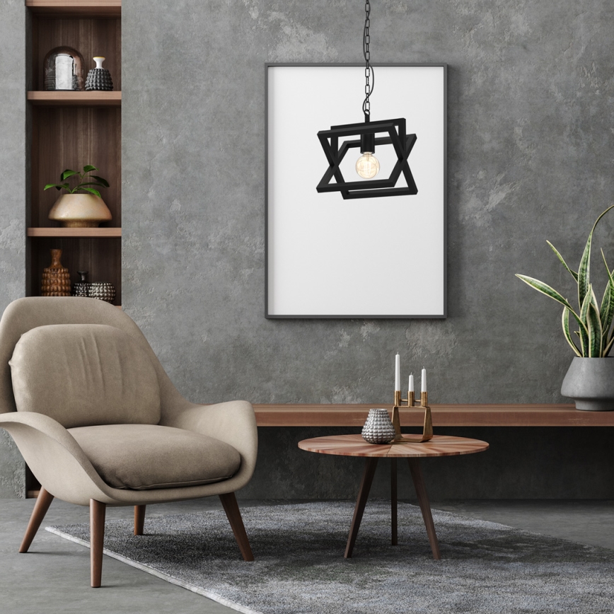 Candelabro suspenso ARNOLD 1xE27/60W/230V preto