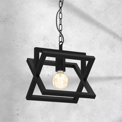 Candelabro suspenso ARNOLD 1xE27/60W/230V preto