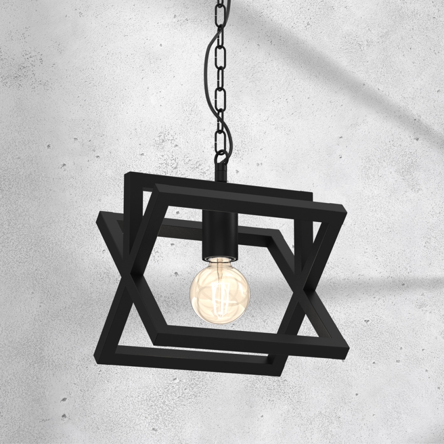 Candelabro suspenso ARNOLD 1xE27/60W/230V preto