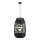 Candelabro suspenso ARONA 1xG9/9W/230V diâmetro 40 cm vime/preto
