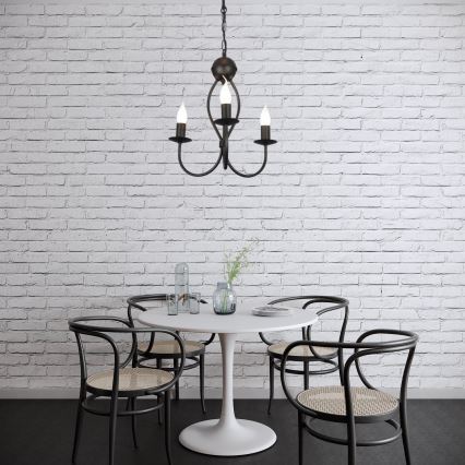 Candelabro suspenso ARTHUR 3xE14/40W/230V