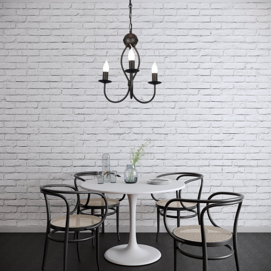 Candelabro suspenso ARTHUR 3xE14/40W/230V