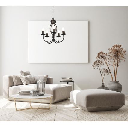 Candelabro suspenso ARTHUR 5xE14/40W/230V