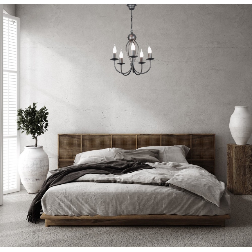 Candelabro suspenso ARTHUR 5xE14/40W/230V
