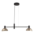 Candelabro suspenso ARTIS 2xE14/40W/230V preto/dourada