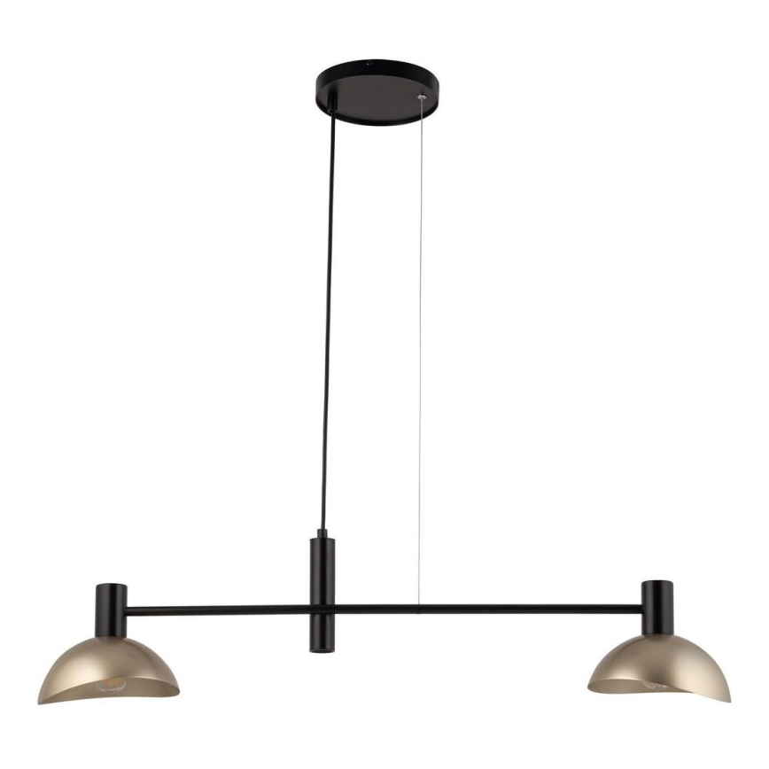 Candelabro suspenso ARTIS 2xE14/40W/230V preto/dourada