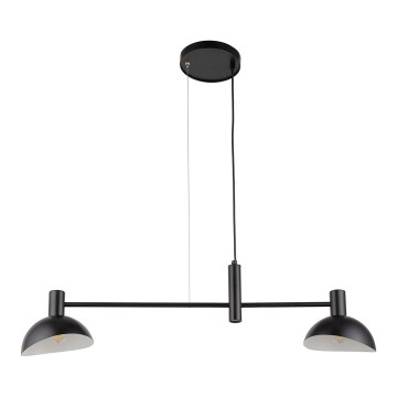 Candelabro suspenso ARTIS 2xE14/40W/230V preto