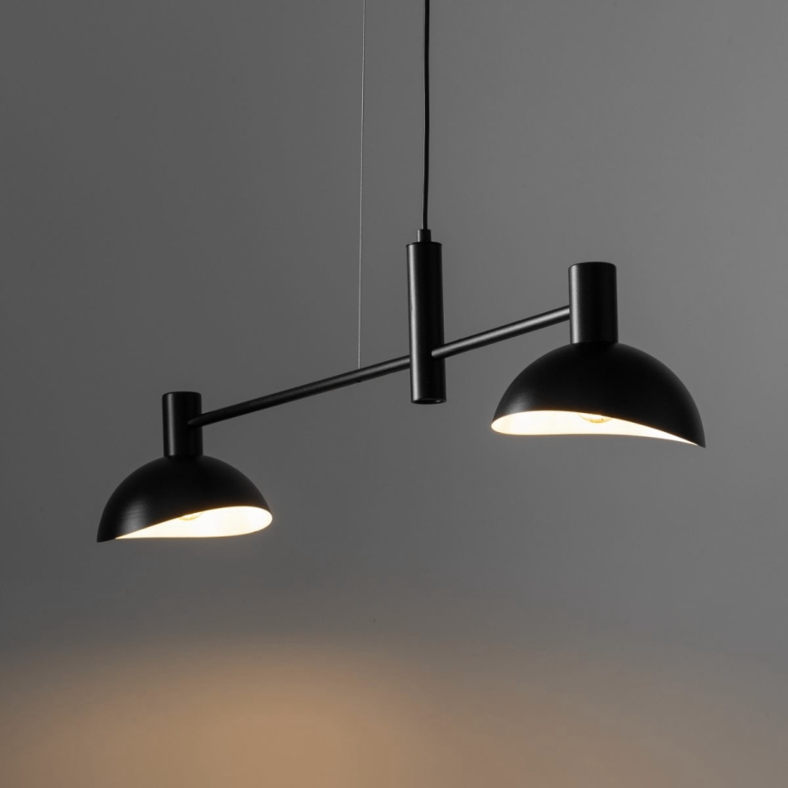 Candelabro suspenso ARTIS 2xE14/40W/230V preto