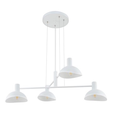 Candelabro suspenso ARTIS 4xE14/40W/230V branco