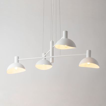 Candelabro suspenso ARTIS 4xE14/40W/230V branco