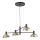 Candelabro suspenso ARTIS 4xE14/40W/230V preto/dourada