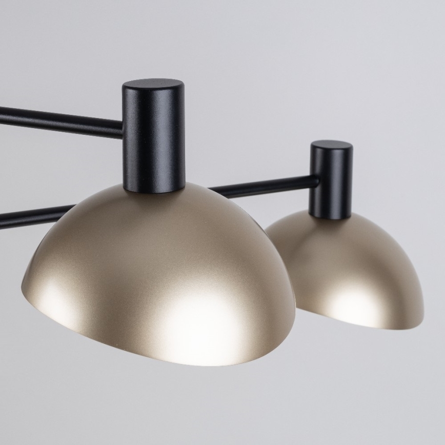Candelabro suspenso ARTIS 4xE14/40W/230V preto/dourada