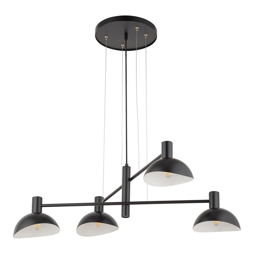 Candelabro suspenso ARTIS 4xE14/40W/230V preto