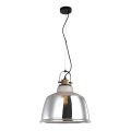 Candelabro suspenso ASGARD 1xE27/11W/230V prateado