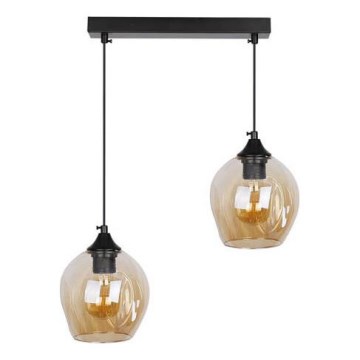 Candelabro suspenso ASPA 2xE27/40W/230V preto