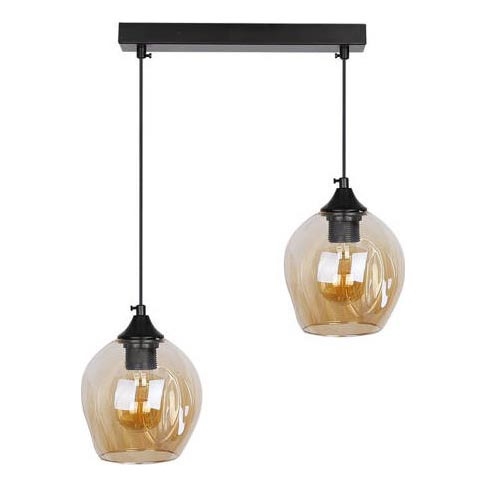 Candelabro suspenso ASPA 2xE27/40W/230V preto