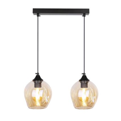 Candelabro suspenso ASPA 2xE27/40W/230V preto