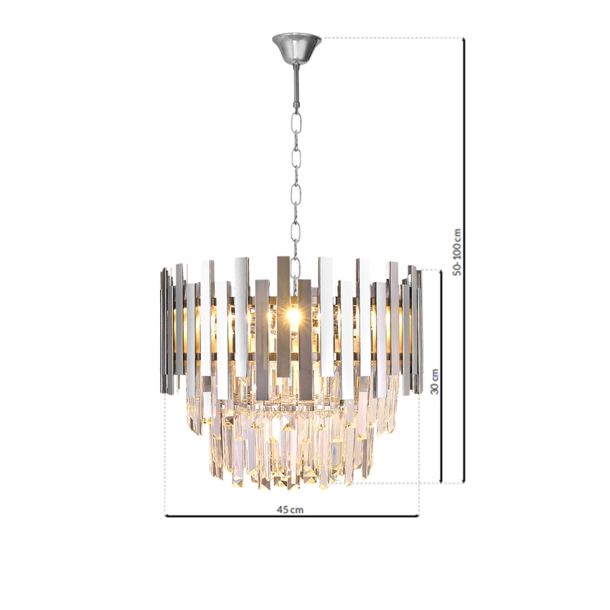 Candelabro suspenso ASPEN 6xE14/40W/230V