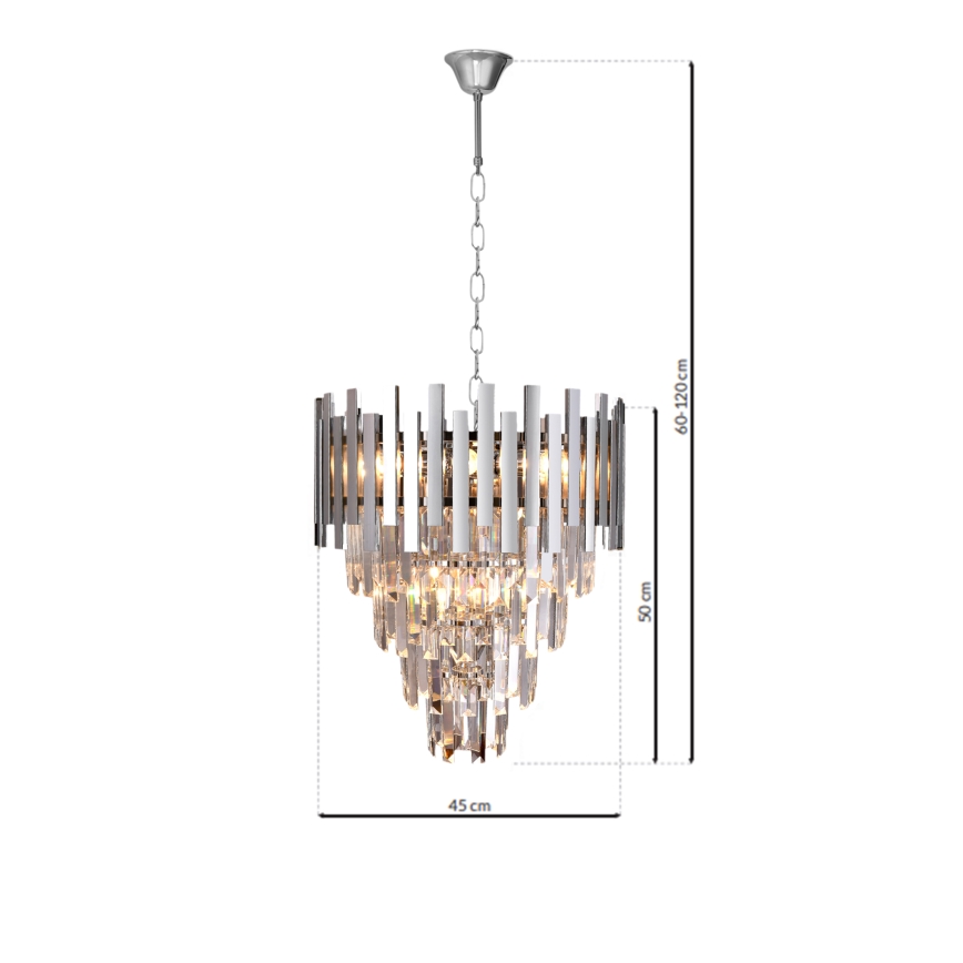 Candelabro suspenso ASPEN 9xE14/40W/230V