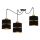 Candelabro suspenso ASSAM 3xE27/60W/230V preto